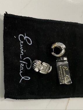 Erwin Pearl Silver-Tone Clip Hoop Earrings